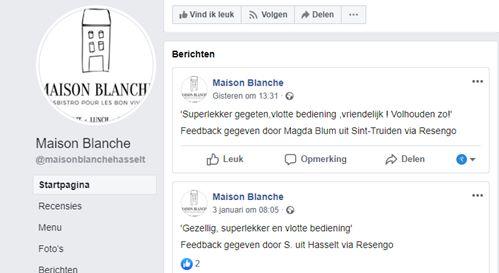 Facebook - Maison Blanche